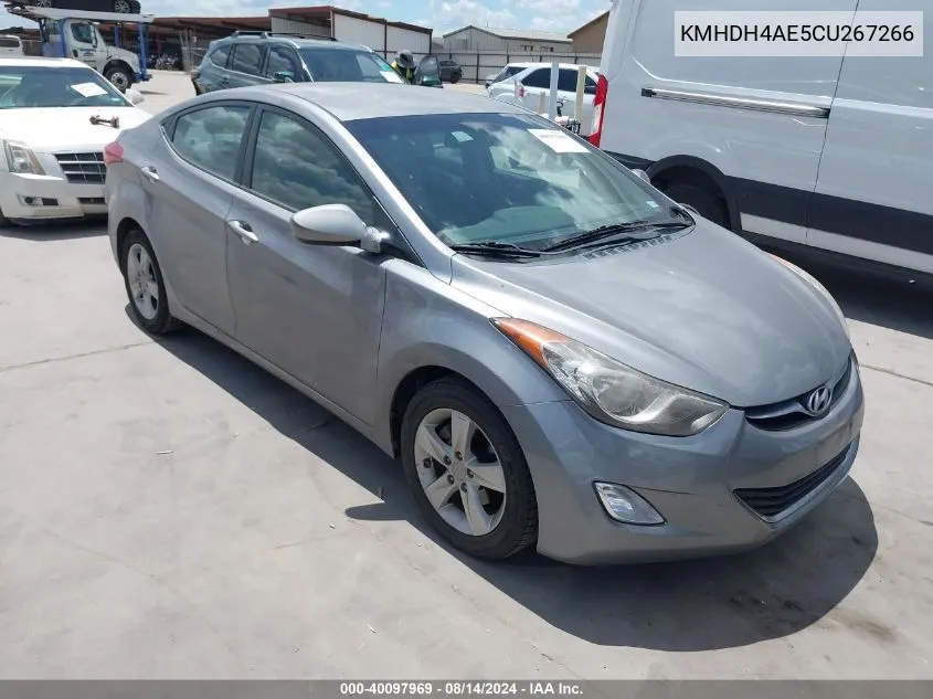 2012 Hyundai Elantra Gls (Ulsan Plant) VIN: KMHDH4AE5CU267266 Lot: 40097969