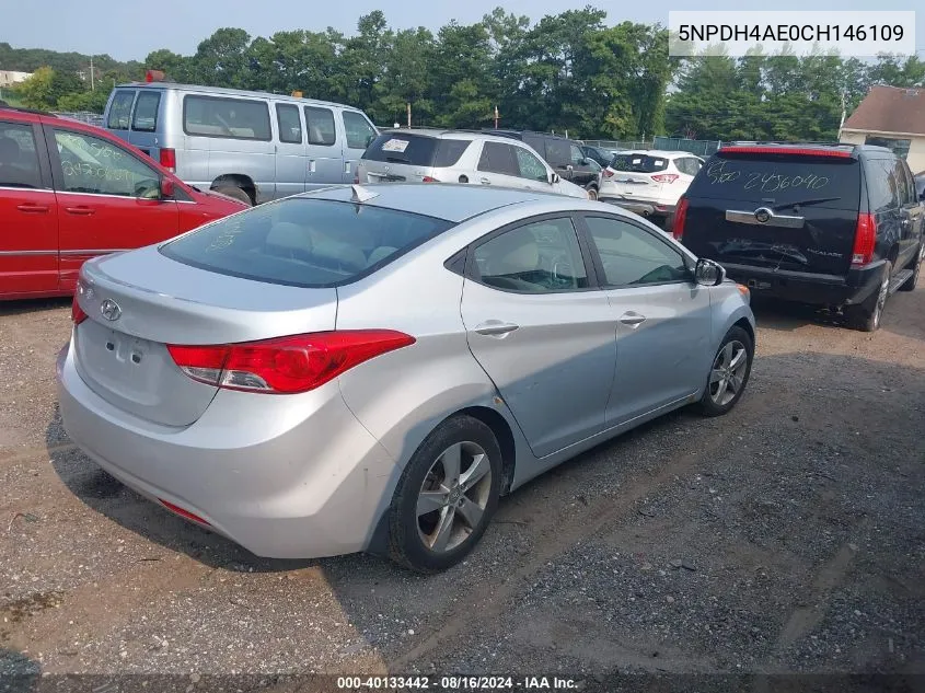 5NPDH4AE0CH146109 2012 Hyundai Elantra Gls