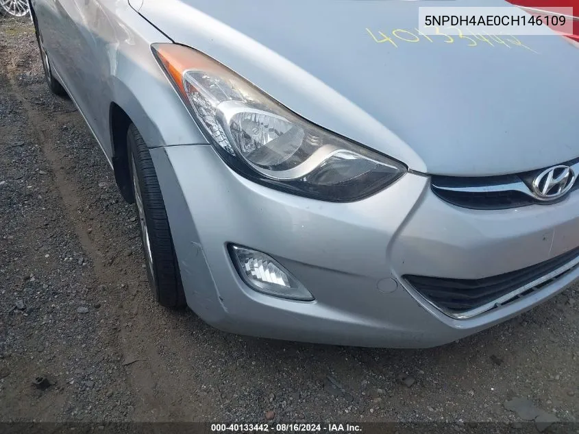 5NPDH4AE0CH146109 2012 Hyundai Elantra Gls