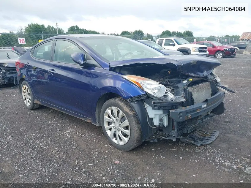 5NPDH4AE5CH064084 2012 Hyundai Elantra Gls/Limited