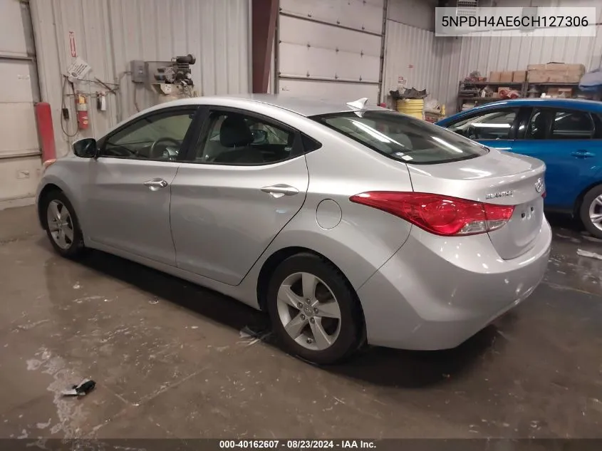 5NPDH4AE6CH127306 2012 Hyundai Elantra Gls