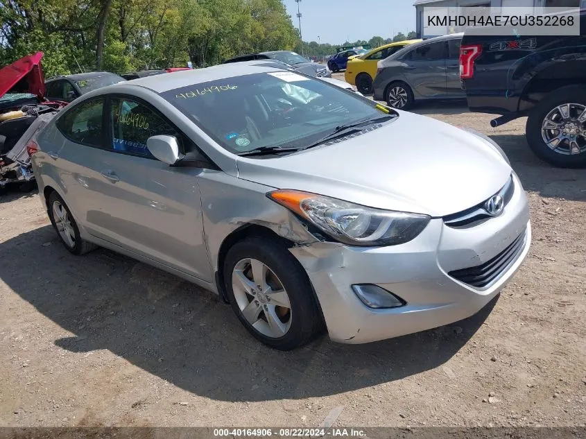 2012 Hyundai Elantra Gls (Ulsan Plant) VIN: KMHDH4AE7CU352268 Lot: 40164906