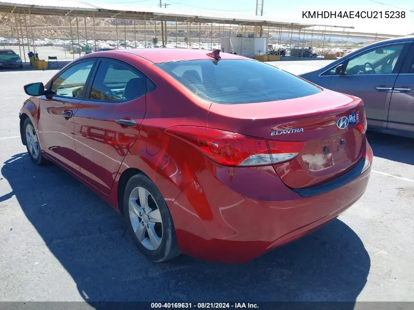 KMHDH4AE4CU215238 2012 Hyundai Elantra Gls (Ulsan Plant)