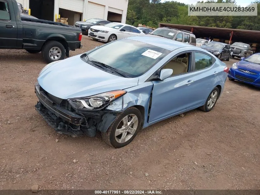 KMHDH4AE4CU283569 2012 Hyundai Elantra Gls (Ulsan Plant)