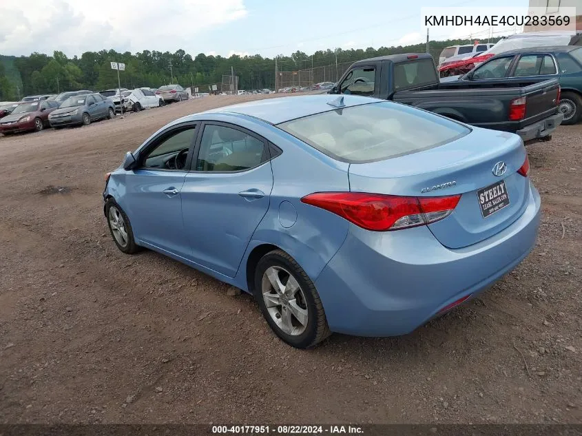 KMHDH4AE4CU283569 2012 Hyundai Elantra Gls (Ulsan Plant)