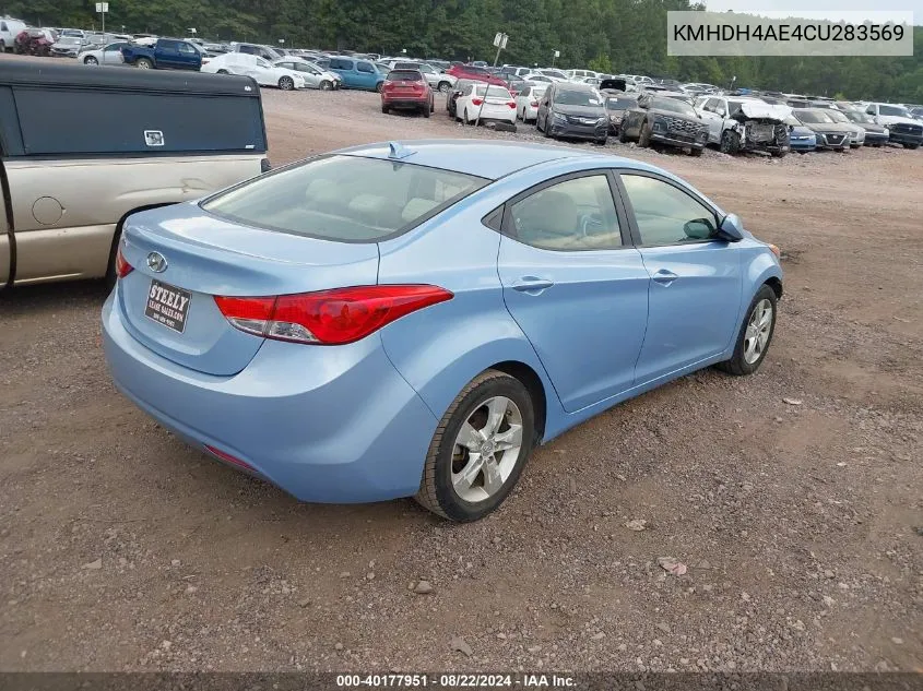 KMHDH4AE4CU283569 2012 Hyundai Elantra Gls (Ulsan Plant)