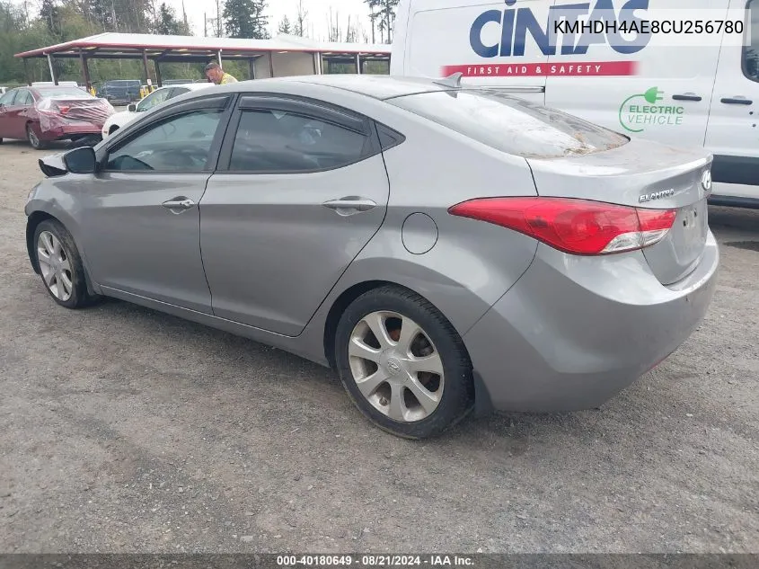 KMHDH4AE8CU256780 2012 Hyundai Elantra Limited (Ulsan Plant)