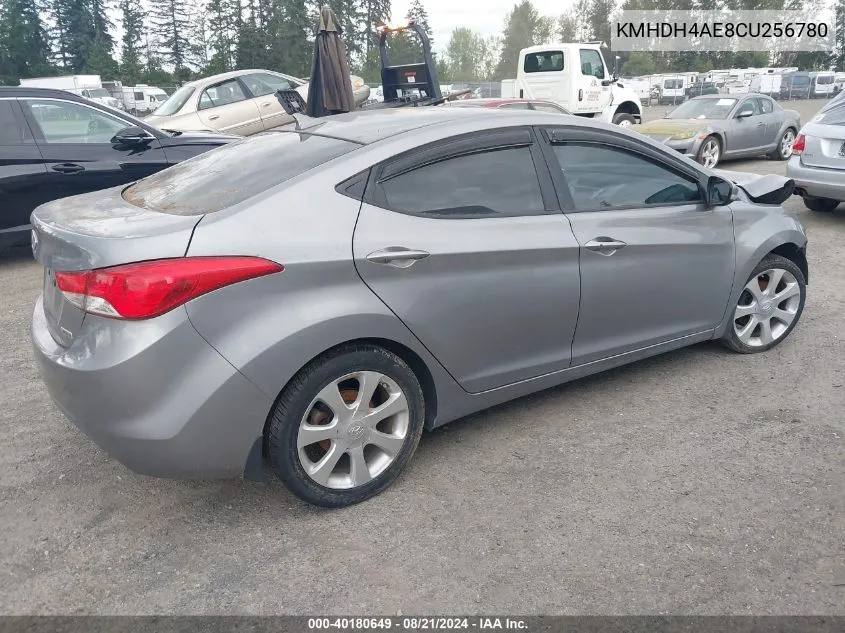 2012 Hyundai Elantra Limited (Ulsan Plant) VIN: KMHDH4AE8CU256780 Lot: 40180649