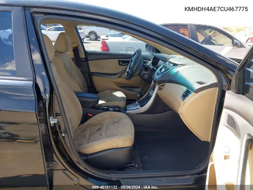 KMHDH4AE7CU467775 2012 Hyundai Elantra Gls (Ulsan Plant)