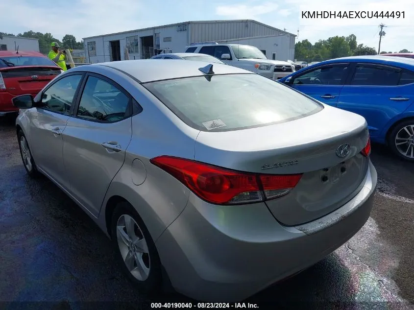 KMHDH4AEXCU444491 2012 Hyundai Elantra Gls (Ulsan Plant)