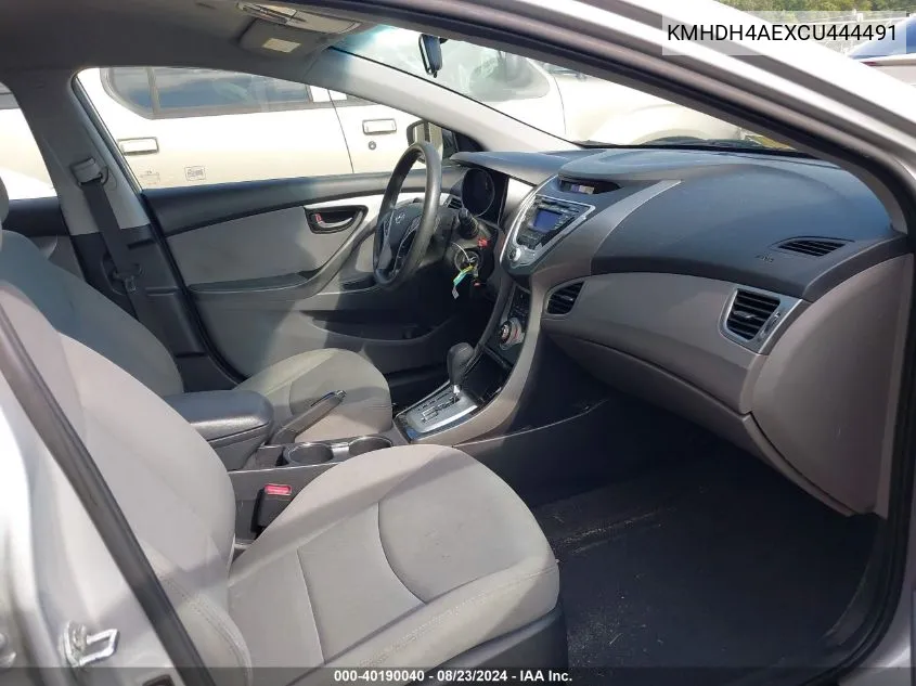 KMHDH4AEXCU444491 2012 Hyundai Elantra Gls (Ulsan Plant)