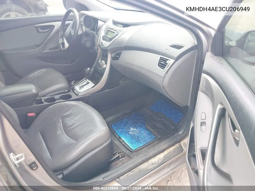 KMHDH4AE3CU206949 2012 Hyundai Elantra Limited (Ulsan Plant)