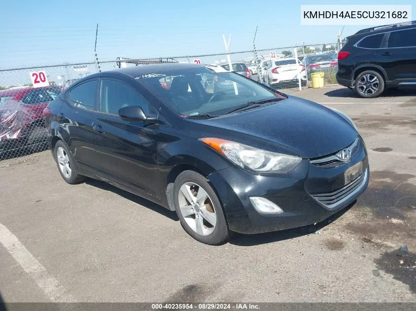 KMHDH4AE5CU321682 2012 Hyundai Elantra Gls (Ulsan Plant)