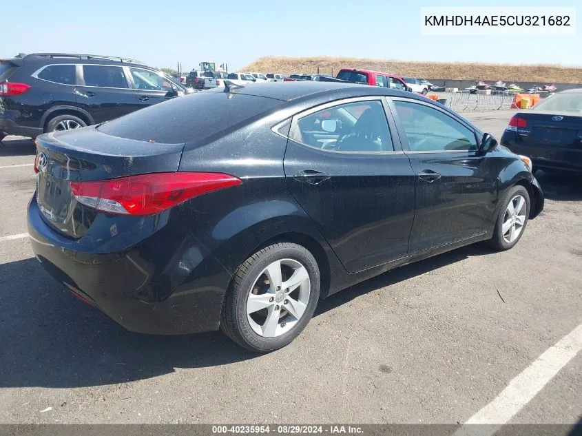 2012 Hyundai Elantra Gls (Ulsan Plant) VIN: KMHDH4AE5CU321682 Lot: 40235954