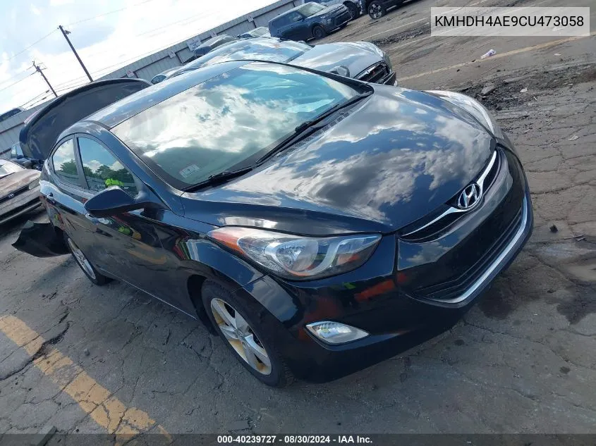 2012 Hyundai Elantra Gls (Ulsan Plant) VIN: KMHDH4AE9CU473058 Lot: 40239727