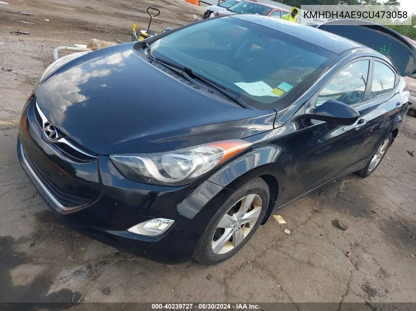 2012 Hyundai Elantra Gls (Ulsan Plant) VIN: KMHDH4AE9CU473058 Lot: 40239727