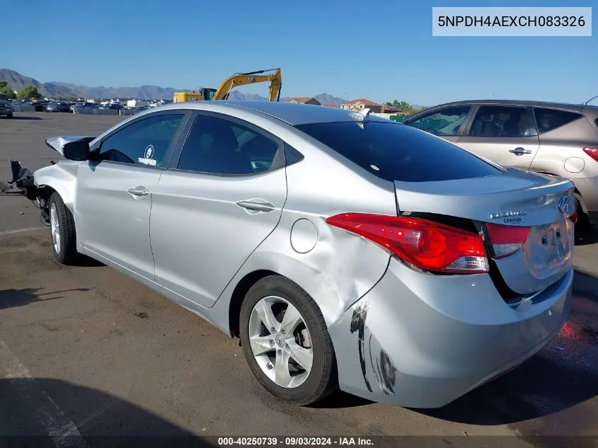 5NPDH4AEXCH083326 2012 Hyundai Elantra Gls