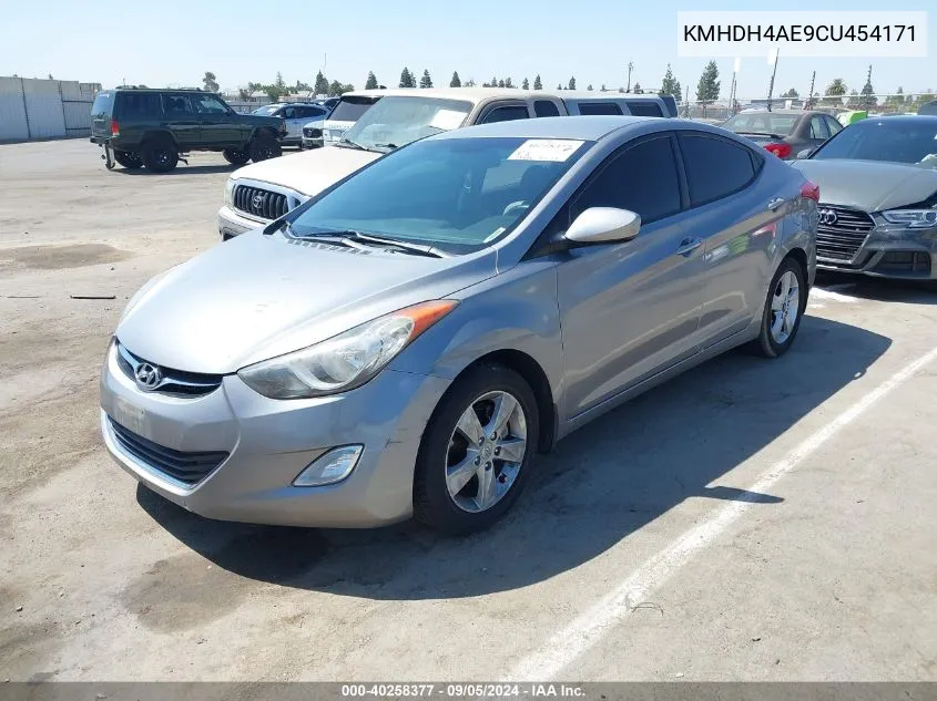 2012 Hyundai Elantra Gls (Ulsan Plant) VIN: KMHDH4AE9CU454171 Lot: 40258377