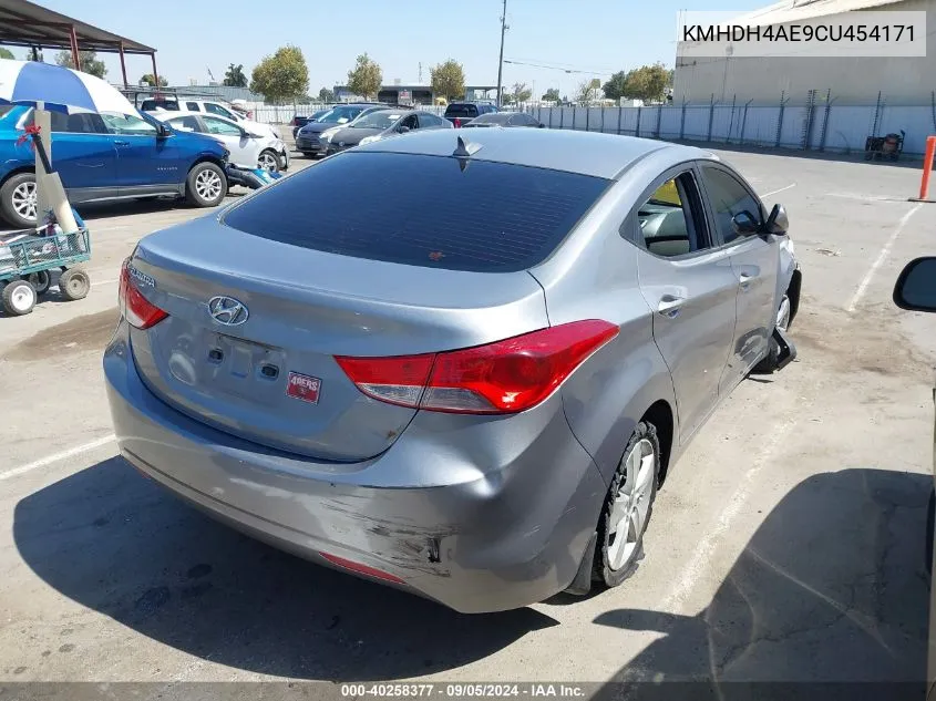 2012 Hyundai Elantra Gls (Ulsan Plant) VIN: KMHDH4AE9CU454171 Lot: 40258377