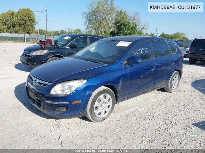 2012 Hyundai Elantra Touring Gls VIN: KMHDB8AE1CU151877 Lot: 40258880