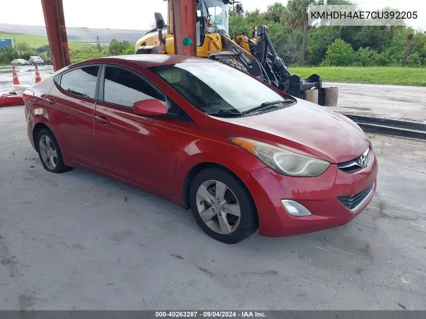 KMHDH4AE7CU392205 2012 Hyundai Elantra Gls (Ulsan Plant)