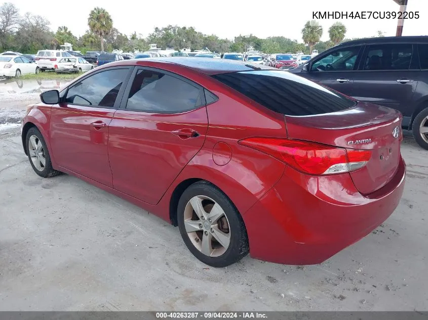 KMHDH4AE7CU392205 2012 Hyundai Elantra Gls (Ulsan Plant)