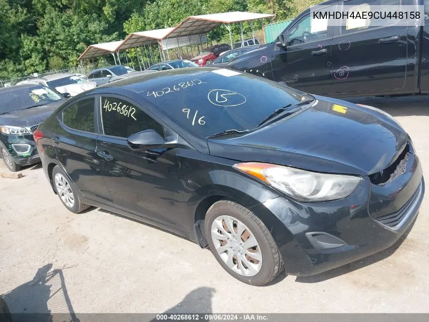 2012 Hyundai Elantra Gls (Ulsan Plant) VIN: KMHDH4AE9CU448158 Lot: 40268612