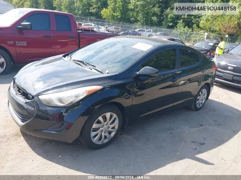 2012 Hyundai Elantra Gls (Ulsan Plant) VIN: KMHDH4AE9CU448158 Lot: 40268612