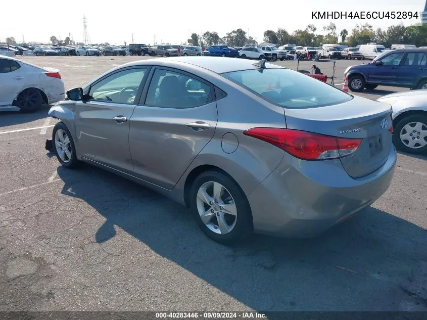 KMHDH4AE6CU452894 2012 Hyundai Elantra Gls (Ulsan Plant)