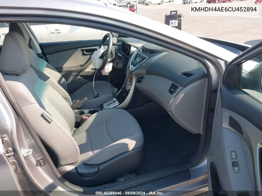 KMHDH4AE6CU452894 2012 Hyundai Elantra Gls (Ulsan Plant)