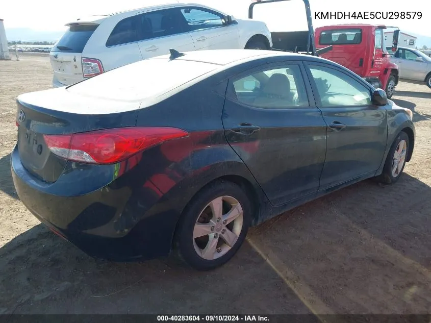 KMHDH4AE5CU298579 2012 Hyundai Elantra Gls (Ulsan Plant)