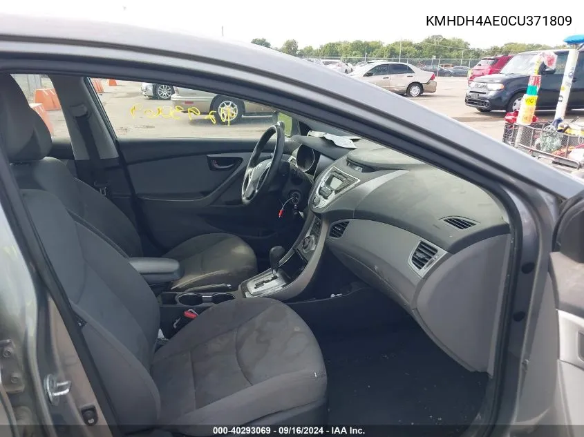 KMHDH4AE0CU371809 2012 Hyundai Elantra Gls/Limited