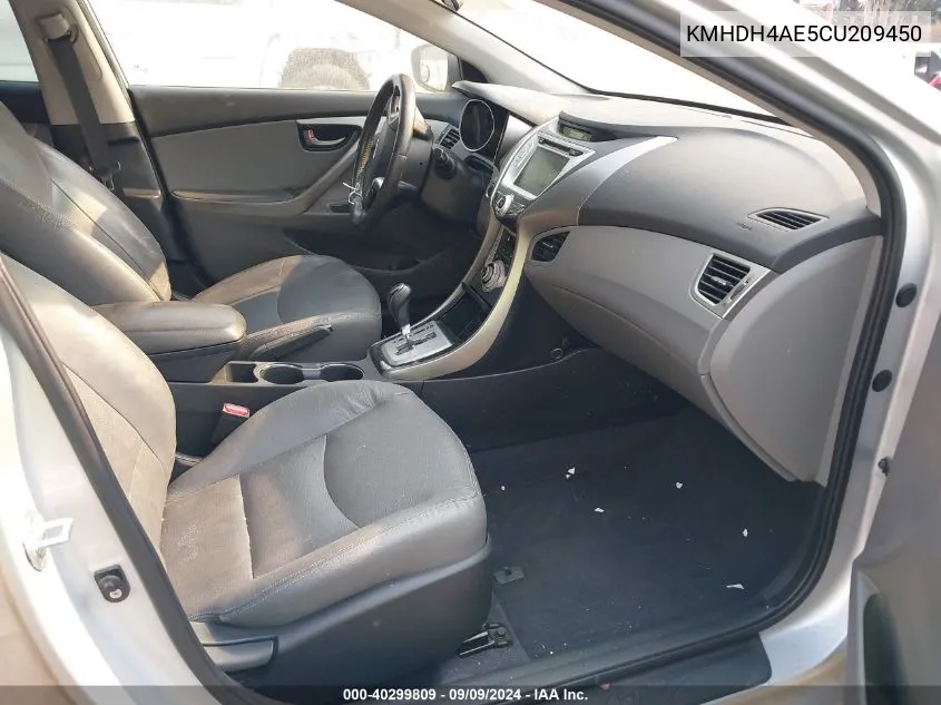 KMHDH4AE5CU209450 2012 Hyundai Elantra Limited (Ulsan Plant)