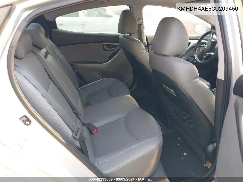 KMHDH4AE5CU209450 2012 Hyundai Elantra Limited (Ulsan Plant)