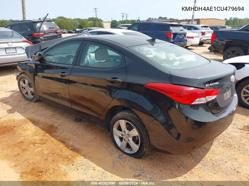 2012 Hyundai Elantra Gls (Ulsan Plant) VIN: KMHDH4AE1CU479694 Lot: 40302890