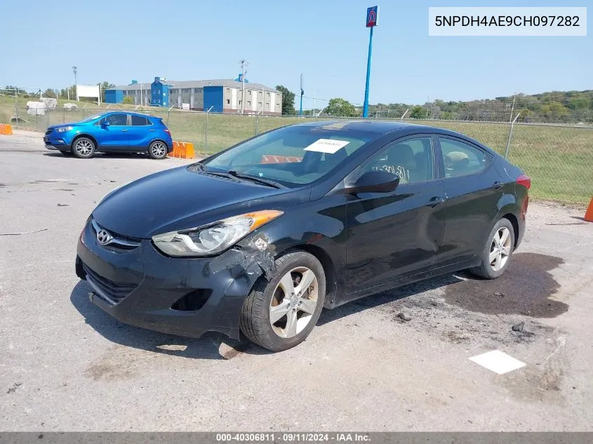 2012 Hyundai Elantra Gls/Limited VIN: 5NPDH4AE9CH097282 Lot: 40306811