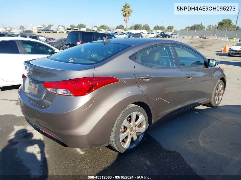 2012 Hyundai Elantra Gls/Limited VIN: 5NPDH4AE9CH095273 Lot: 40312060