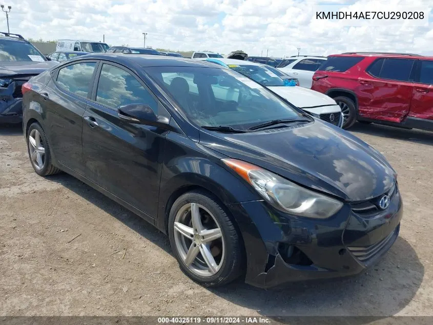 KMHDH4AE7CU290208 2012 Hyundai Elantra Limited (Ulsan Plant)