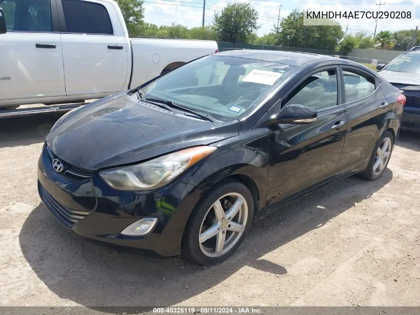 KMHDH4AE7CU290208 2012 Hyundai Elantra Limited (Ulsan Plant)