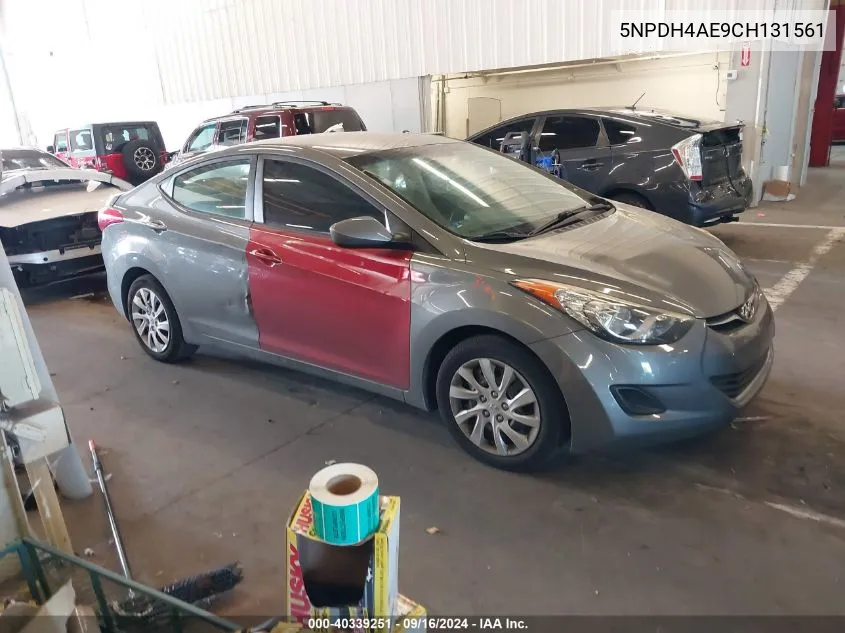 2012 Hyundai Elantra Gls/Limited VIN: 5NPDH4AE9CH131561 Lot: 40339251