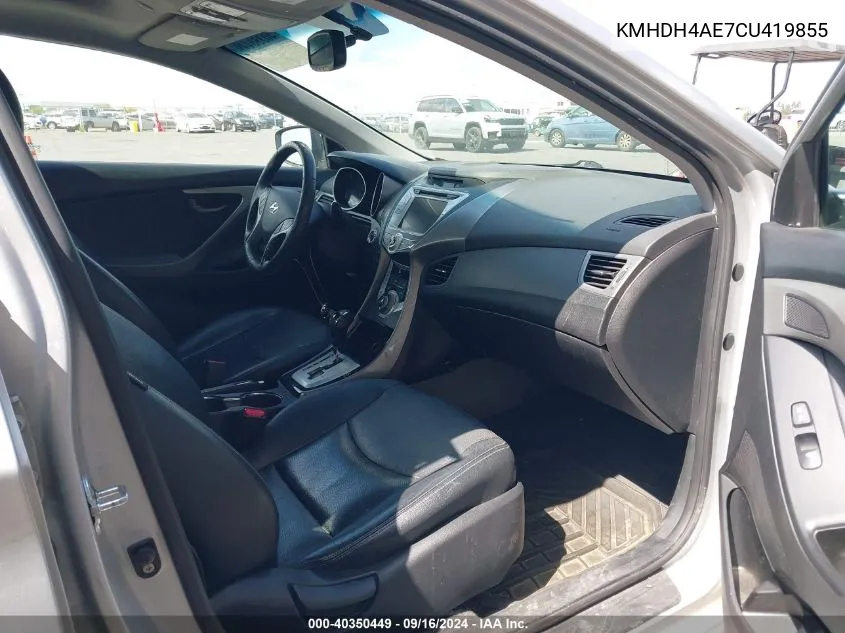 KMHDH4AE7CU419855 2012 Hyundai Elantra Limited (Ulsan Plant)