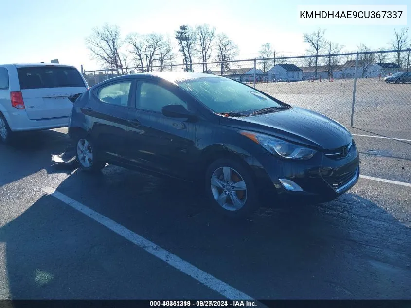 2012 Hyundai Elantra Gls (Ulsan Plant) VIN: KMHDH4AE9CU367337 Lot: 40351319