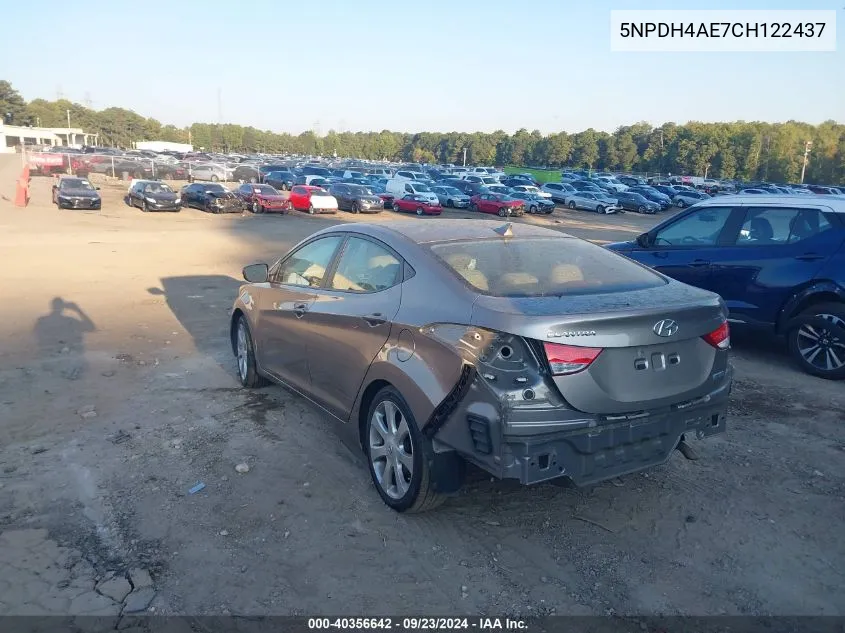 5NPDH4AE7CH122437 2012 Hyundai Elantra Gls/Limited