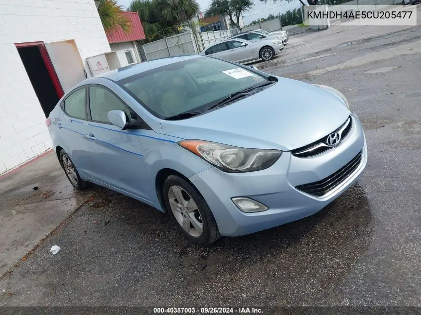 KMHDH4AE5CU205477 2012 Hyundai Elantra Gls (Ulsan Plant)