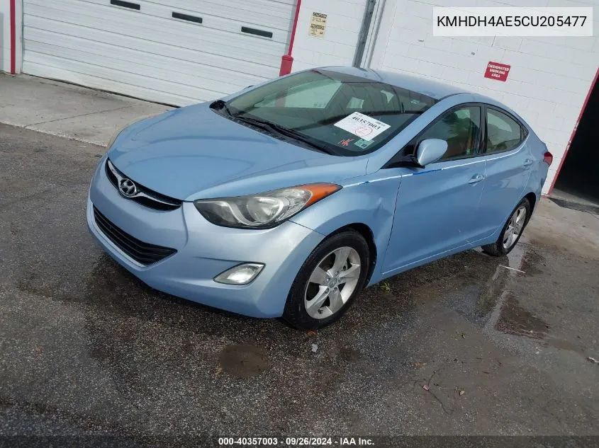 KMHDH4AE5CU205477 2012 Hyundai Elantra Gls (Ulsan Plant)