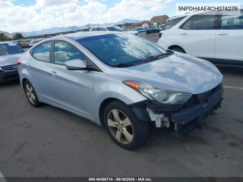 5NPDH4AE4CH074279 2012 Hyundai Elantra Gls