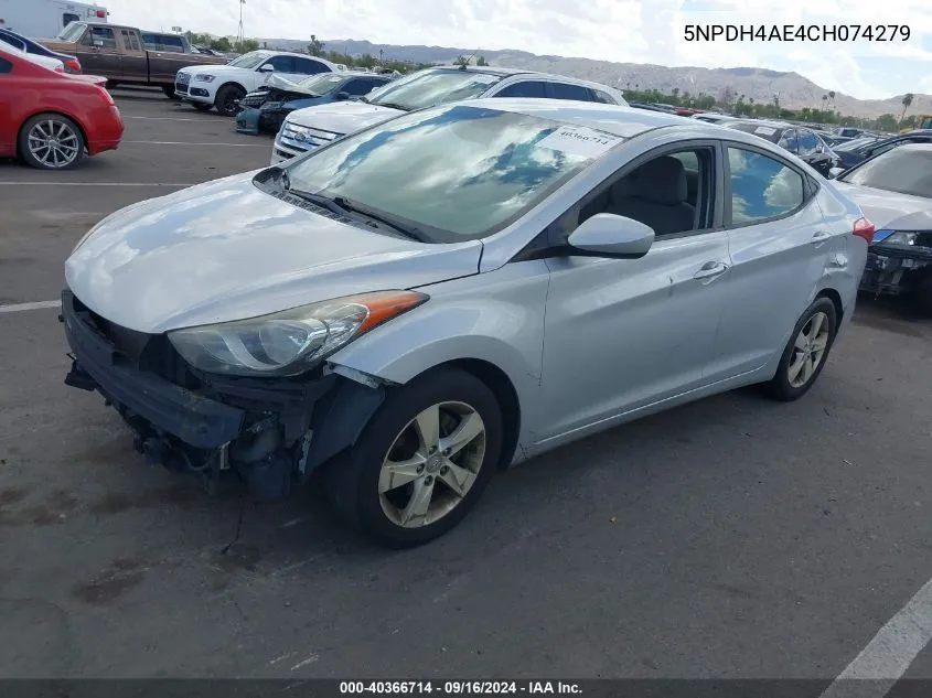 2012 Hyundai Elantra Gls VIN: 5NPDH4AE4CH074279 Lot: 40366714