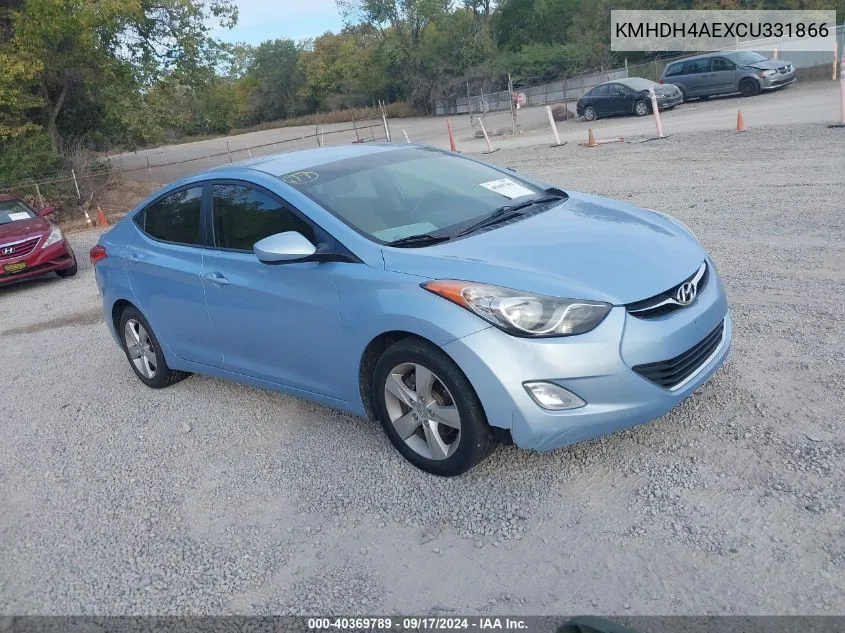 KMHDH4AEXCU331866 2012 Hyundai Elantra Gls (Ulsan Plant)