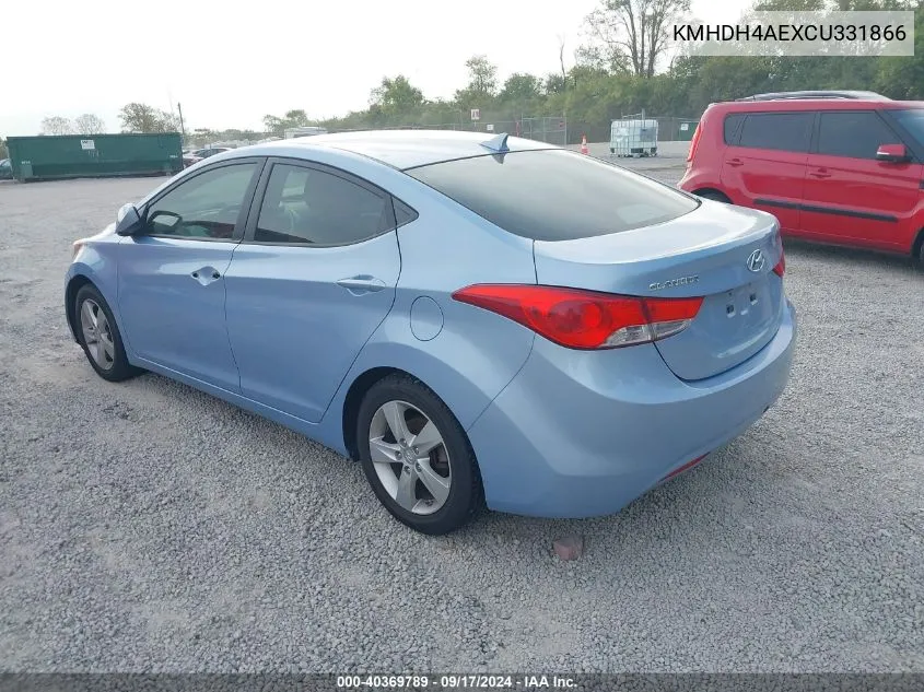 KMHDH4AEXCU331866 2012 Hyundai Elantra Gls (Ulsan Plant)