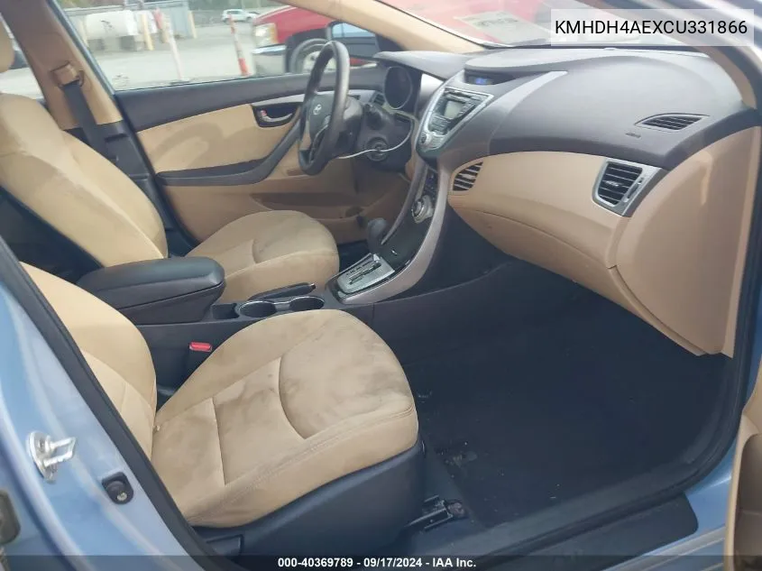 KMHDH4AEXCU331866 2012 Hyundai Elantra Gls (Ulsan Plant)